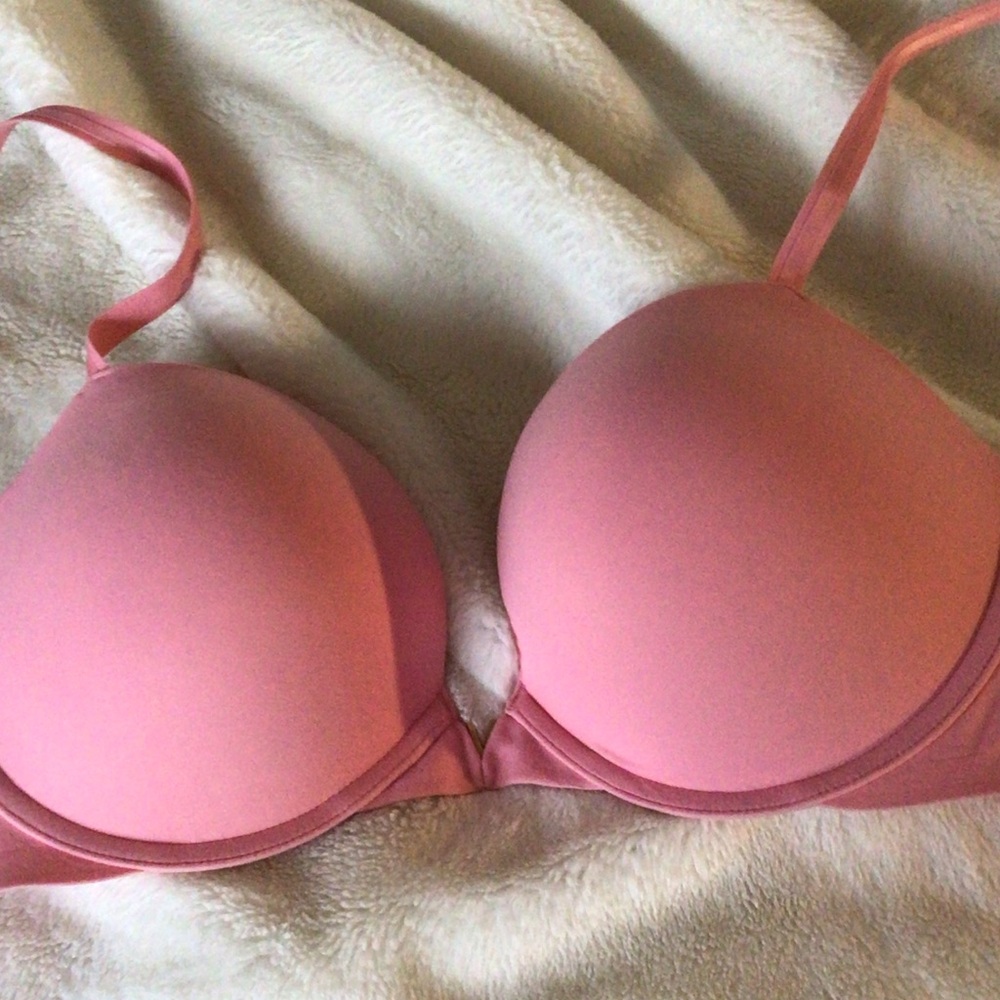 Victoria's Secret Push Up  Pink T-Shirt Bra
